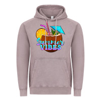 Vintage Zinc summer vibes coconut drink Vintage Hoodie - Jasminsmagicworld