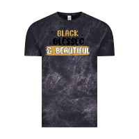 Cloud Black black blessed & beautiful Vintage Tee - MaliasSmallBusiness