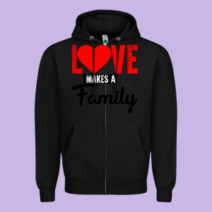 Family Love Zipper Hoodie Designed By Bettercallsaul