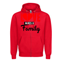 Red family love Zipper Hoodie - Bettercallsaul