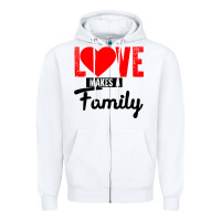 White family love Zipper Hoodie - Bettercallsaul