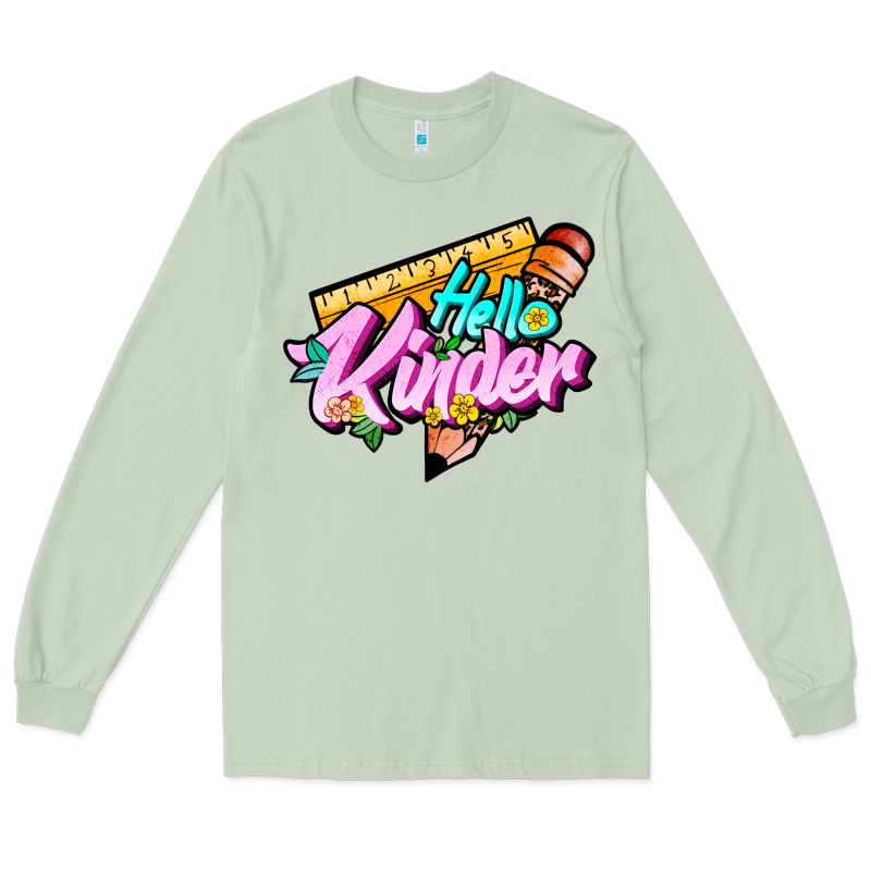 Hello Kinder Long Sleeve Tee by JahusDesignShop | Teevron