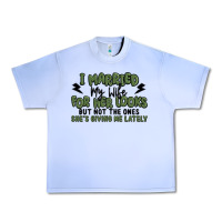 Grape Ice i married my wife for her looks Urban Heavy Tee - MaliasSmallBusiness