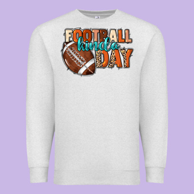 Football Kinda Day Premium Sweatshirt Designed By Howdyjamesfarm