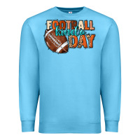 Ocean Blue Football kinda day Premium Sweatshirt - HowdyJamesFarm
