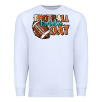 White Football kinda day Premium Sweatshirt - HowdyJamesFarm