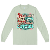 Matcha baby its cold outside skeleton Long Sleeve Tee - MaliasSmallBusiness