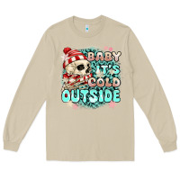 Mushroom baby its cold outside skeleton Long Sleeve Tee - MaliasSmallBusiness
