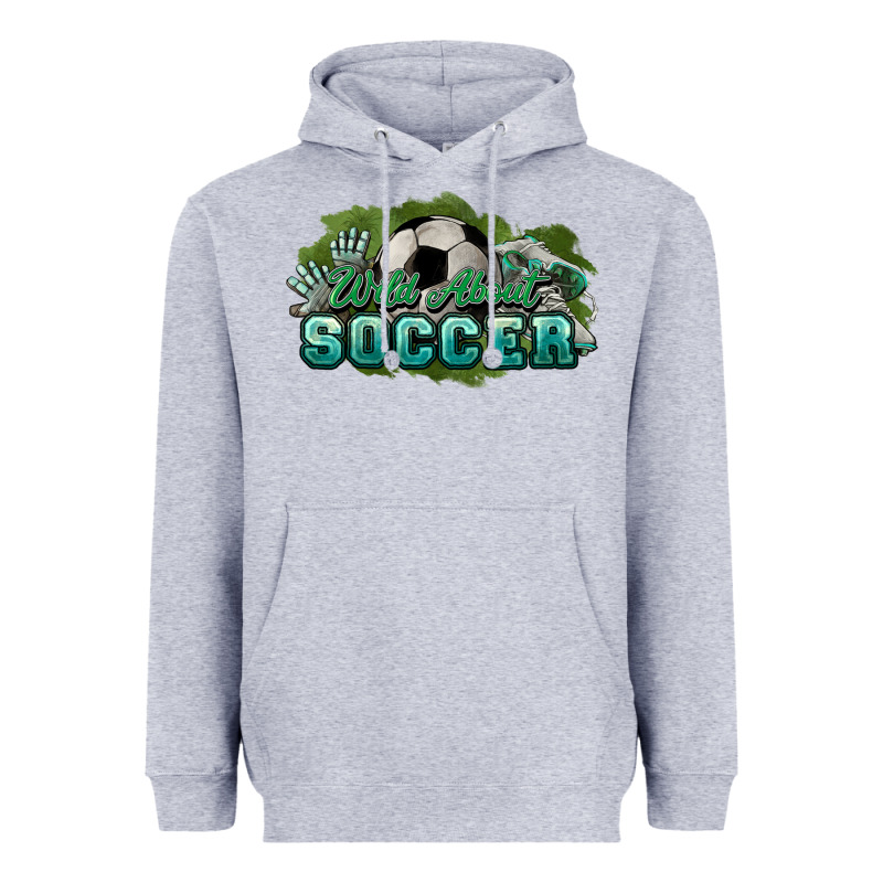 Wild About Soccer Heavyweight Hoodie by HowdyJamesFarm | Teevron