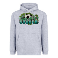 Heather Grey Wild about Soccer Heavyweight Hoodie - HowdyJamesFarm