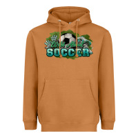 Meerkat Wild about Soccer Heavyweight Hoodie - HowdyJamesFarm