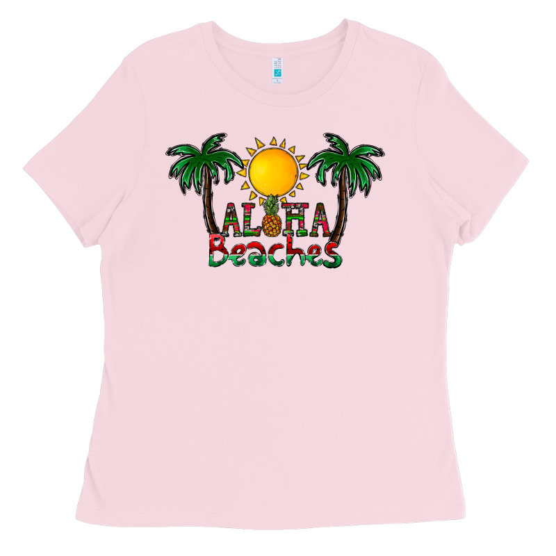 Aloha Beaches Ladies Tee by CowhideDigitalArt | Teevron