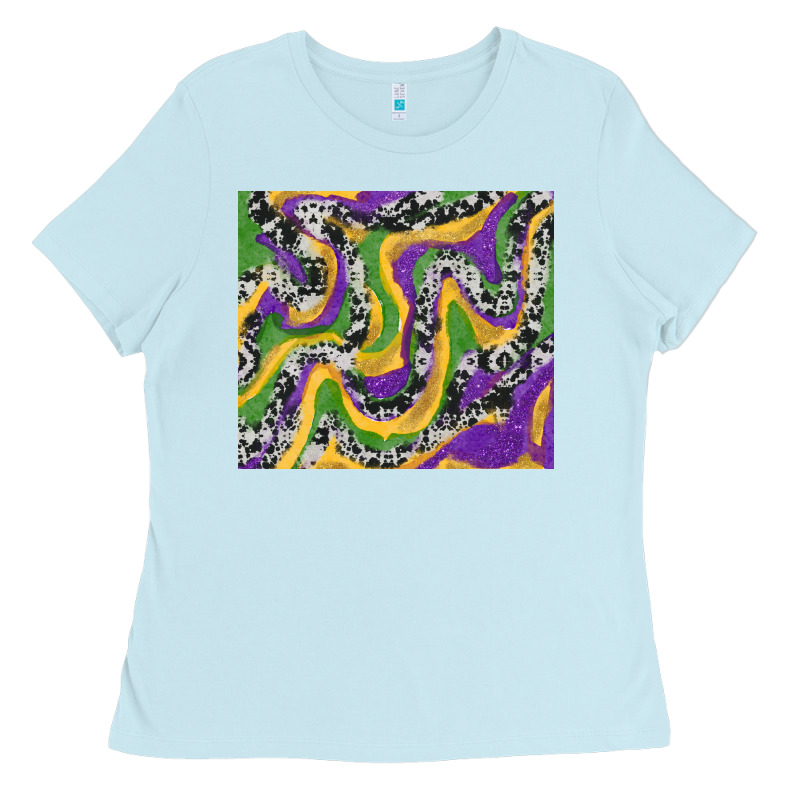 Mardi Gras Cowhide Ladies Tee by RanaPortraitStore | Teevron