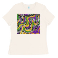 Bone mardi gras cowhide Ladies Tee - RanaPortraitStore