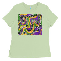 Matcha mardi gras cowhide Ladies Tee - RanaPortraitStore