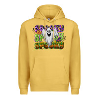 Antique Gold spooky spooky spooky Premium Hoodie - CowGirlArtShop
