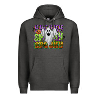 Charcoal Heather spooky spooky spooky Premium Hoodie - CowGirlArtShop