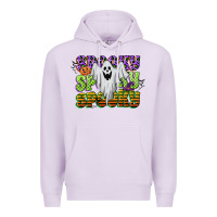 Lilac spooky spooky spooky Premium Hoodie - CowGirlArtShop