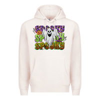 Pale Pink spooky spooky spooky Premium Hoodie - CowGirlArtShop
