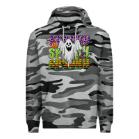 Slate Camo spooky spooky spooky Premium Hoodie - CowGirlArtShop