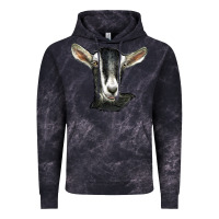 Cloud Black alpine goat head Vintage Hoodie - LillyAllenDesigns