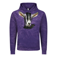Cloud Purple alpine goat head Vintage Hoodie - LillyAllenDesigns