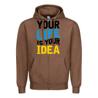 Chestnut YOUR LIFE YOUR IDEA V2 Zipper Hoodie - Bettercallsaul