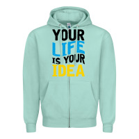 Seafoam YOUR LIFE YOUR IDEA V2 Zipper Hoodie - Bettercallsaul