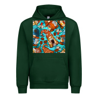 Forest Green coffee and barista gnomes with glitter seamless pattern bbs Urban Hoodie - BundleAndBundleShop