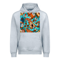 Heather Grey coffee and barista gnomes with glitter seamless pattern bbs Urban Hoodie - BundleAndBundleShop