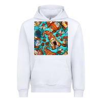 White coffee and barista gnomes with glitter seamless pattern bbs Urban Hoodie - BundleAndBundleShop