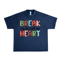 Navy break my bed not my heart Urban Heavy Tee - MaliasSmallBusiness