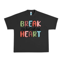 Pigment Black break my bed not my heart Urban Heavy Tee - MaliasSmallBusiness