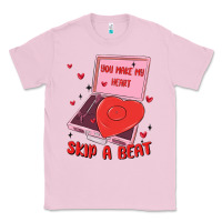 Bubblegum Pink heart record player Classic Tee - MaliasSmallBusiness