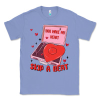 Colony Blue heart record player Classic Tee - MaliasSmallBusiness