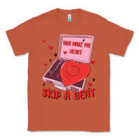 Copper heart record player Classic Tee - MaliasSmallBusiness