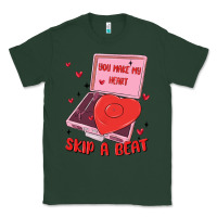 Heart Record Player Classic Tee | Teevron