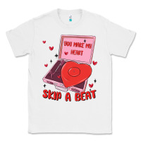 White heart record player Classic Tee - MaliasSmallBusiness