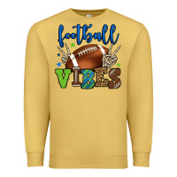 Antique Gold Football vibes green and blue Premium Sweatshirt - HowdyJamesFarm