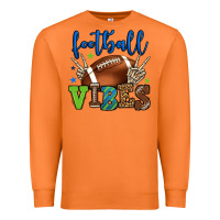 Carrot Football vibes green and blue Premium Sweatshirt - HowdyJamesFarm