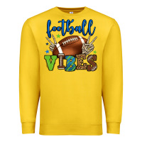 Lemon Football vibes green and blue Premium Sweatshirt - HowdyJamesFarm
