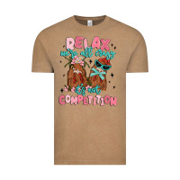 Vintage Coffee relax we're all crazy it's not competition Vintage Tee - MaliasSmallBusiness