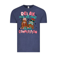 Vintage Denim relax we're all crazy it's not competition Vintage Tee - MaliasSmallBusiness
