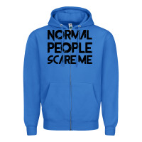 True Royal Normal People Scare Me Zipper Hoodie - Bettercallsaul