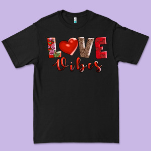 Love Vibes Premium Tee Designed By Adodesignshop