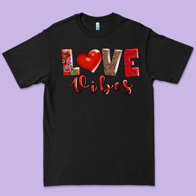 Love Vibes Premium Tee Designed By Adodesignshop