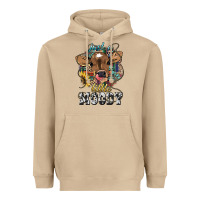 Just A Little Moody Baby Cow Heavyweight Hoodie | Teevron