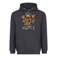 Smoke Just a little moody baby cow Heavyweight Hoodie - HowdyJamesFarm