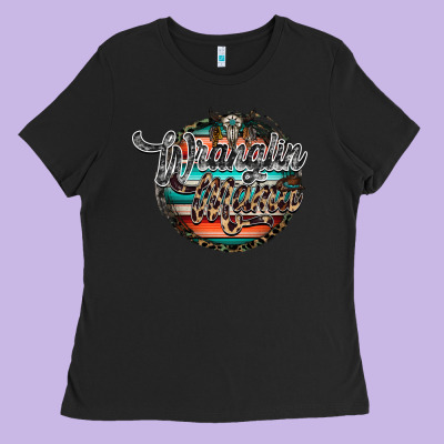 Wranglinn Mama Ladies Tee Designed By Racoondesign