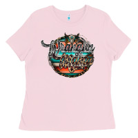 Bubblegum Pink wranglinn mama Ladies Tee - RacoonDesign